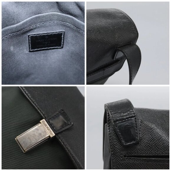 LOUIS VUITTON Taiga Saratov GM Shoulder Bag Ardoise - Picture 13 of 15